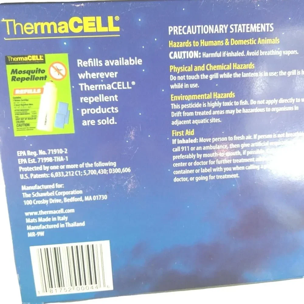 Thermacell MR9W Cambridge Outdoor Patio Mosquito Insect Repeller Shield …‎